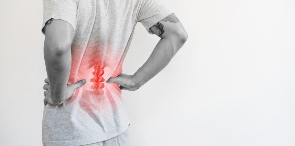 Lower back pain treatment session at The Physionic clinic